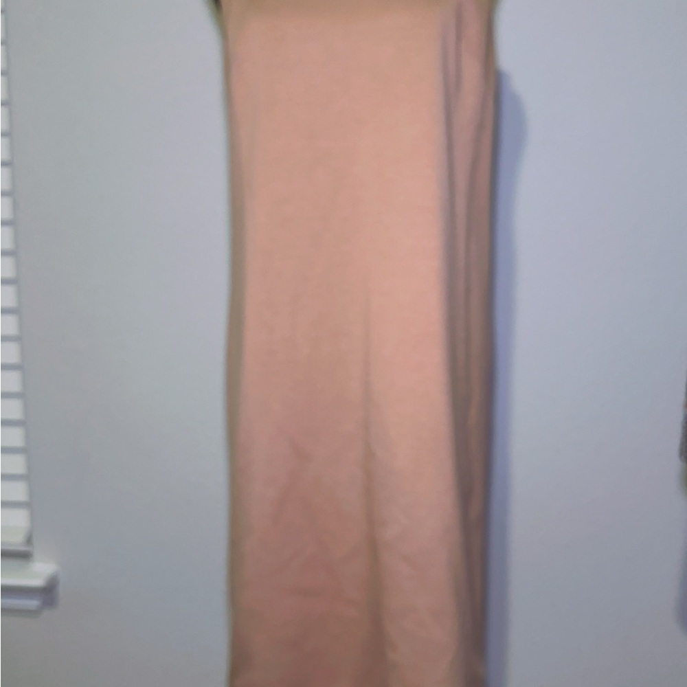 Elegant Tan Sleeveless Dress